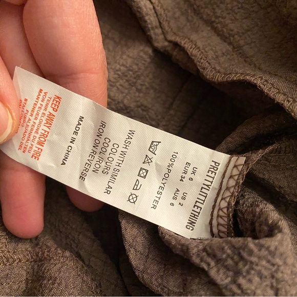 PrettyLittleThing Brown Pants with Relaxed Fit - Picture 5 of 5